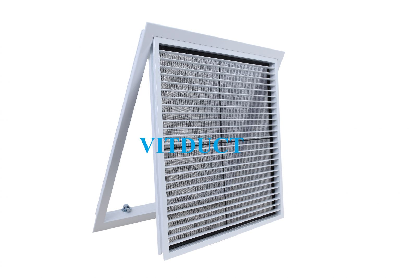 Cửa gió hồi nan thẳng có lưới lọc bụi: V-FRG-F