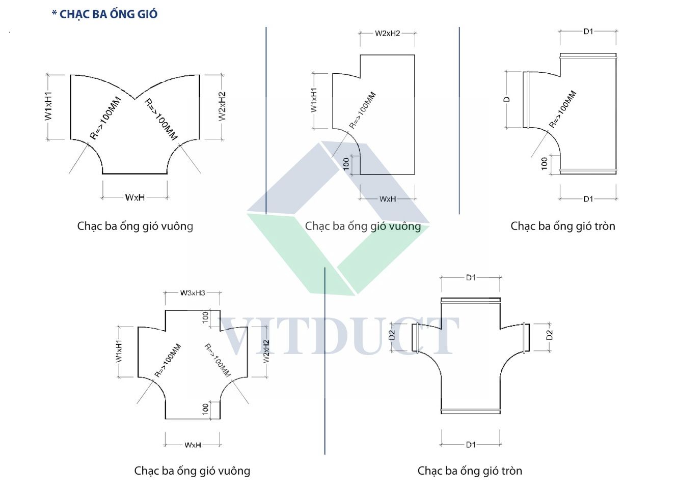 Phụ kiện ống gió : V-DK-A
